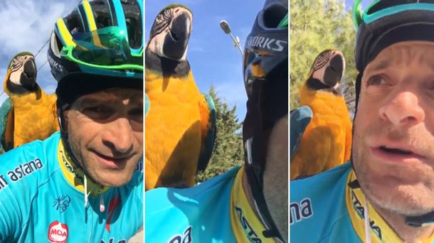 Un loro espera al ciclista Michele Scarponi, muerto en un accidente