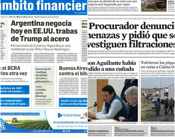 Tapas de diarios del martes 13 de marzo de 2018