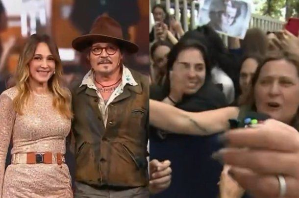 Johnny Depp junto a Vero Lozano.