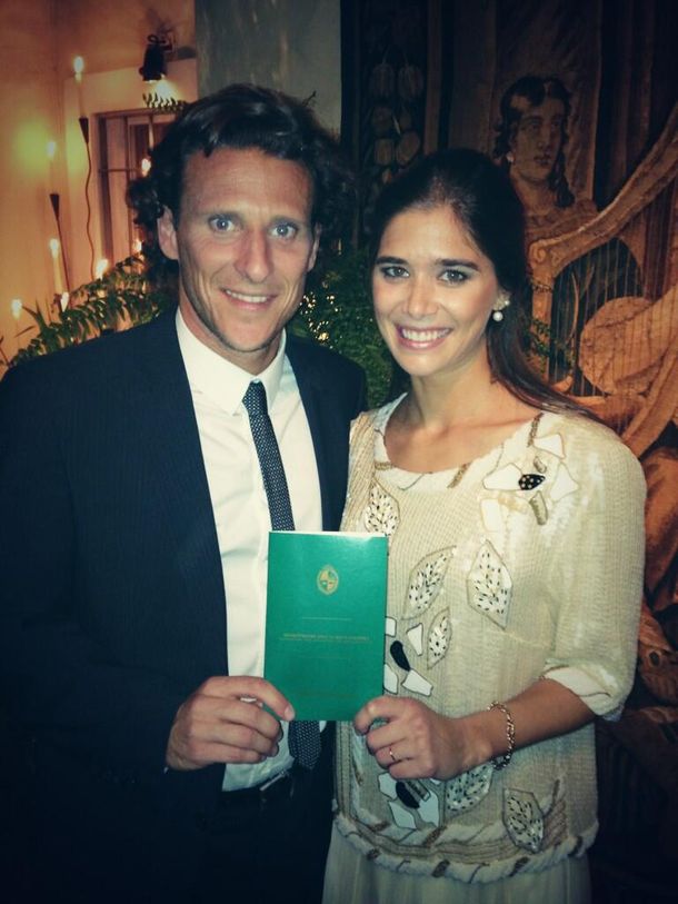 Diego Forlán y Paz Cardoso se casaron en Uruguay