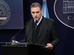 El vocero presidencial, Manuel Adorni