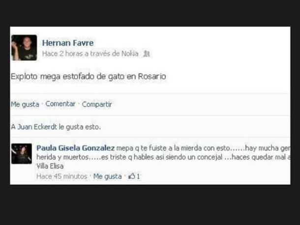 El desafortunado comentario que le costó el cargo a un concejal