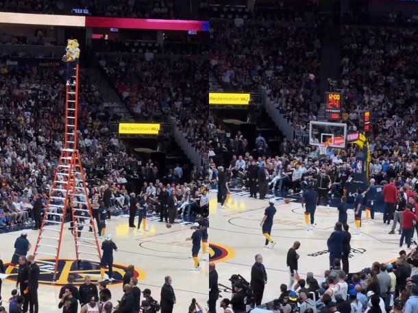NBA: el increíble triple que convirtió la mascota de los Denver Nuggets