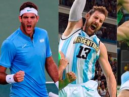 delpo, nocioni y campazzo, las figuras del super sabado para el deporte argentino delpo, nocioni y campazzo, las figuras del super sabado para el deporte argentino