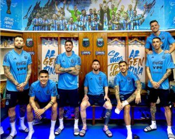 Primera foto del reencuentro de la Scaloneta en Argentina