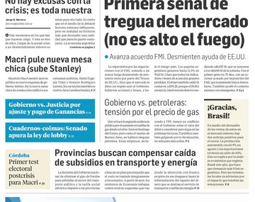 Tapas de diarios del jueves 6 de septiembre de 2018