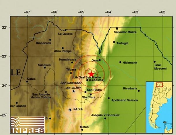 Dos fuertes temblores sacudieron a Jujuy y Salta