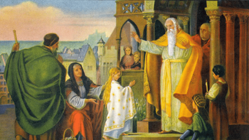 El origen de la festividad fue la dedicación de la iglesia de Santa María la Nueva de Jerusalén, en el año 543. El origen de la festividad fue la dedicación de la iglesia de Santa María la Nueva de Jerusalén, en el año 543.