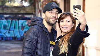 Gustavo Conti, feliz con Jimena Capristo. Gustavo Conti, feliz con Jimena Capristo.