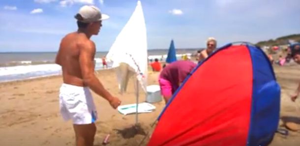 Quisieron echar a una familia de una playa pública