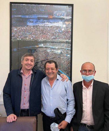 Máximo Kirchner se reunió con el intendente de Benito Juárez, Julio Marini