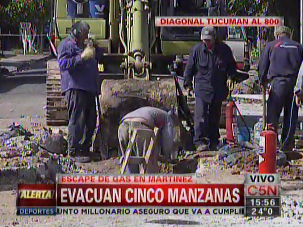 Sellaron el escape de gas que obligó a evacuar cinco manzanas