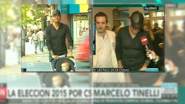 Video: así votó Marcelo Tinelli junto a su hijo Lorenzo