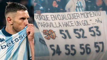 la sequia de maravilla martinez que preocupa a racing y... ¿una bandera que es mufa? la sequia de maravilla martinez que preocupa a racing y... ¿una bandera que es mufa?