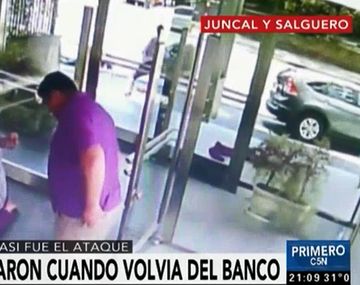 VIDEO: Así fue el ataque que sufrió Carlos Ruckauf cuando volvía de un banco
