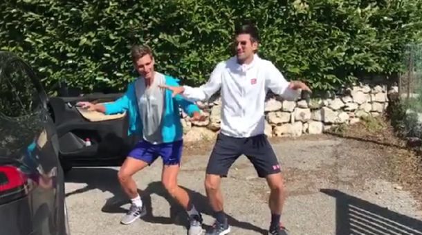 El serbio se lo dedicó a Del Potro