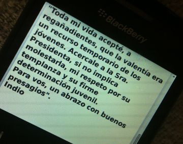 El Indio Solari saludó a la Presidente por Año Nuevo