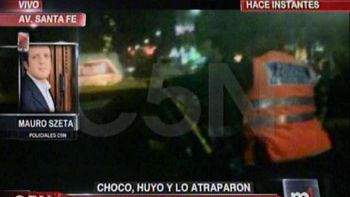 un taxista choco, escapo y quiso apunalar a los vecinos un taxista choco, escapo y quiso apunalar a los vecinos