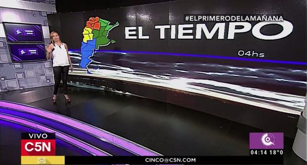 Pronóstico del tiempo del jueves 15 de diciembre de 2016 en C5N