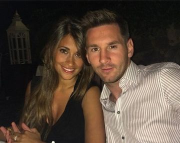 Lionel Messi y Antonella Roccuzzo