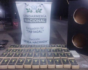 Perra antidrogas encontró cocaína en un narco parlante