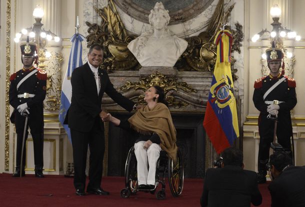 Correa visitó la Casa Rosada y se reunió con Cristina Kirchner