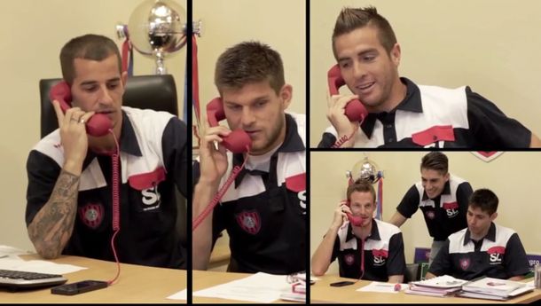 Los jugadores de San Lorenzo sorprendieron por teléfono a los socios