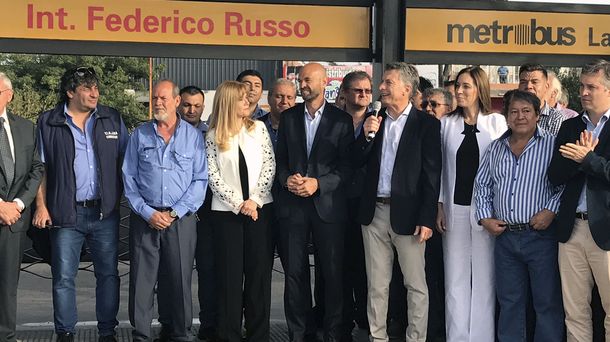 Macri inauguró el Metrobus de La Matanza junto a Magario