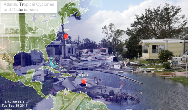 El huracán María está en su pico máximo y apunta a Puerto Rico