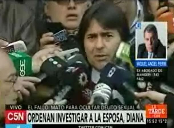 El Tribunal manifestó parcialidad, dijo el abogado de Mangeri