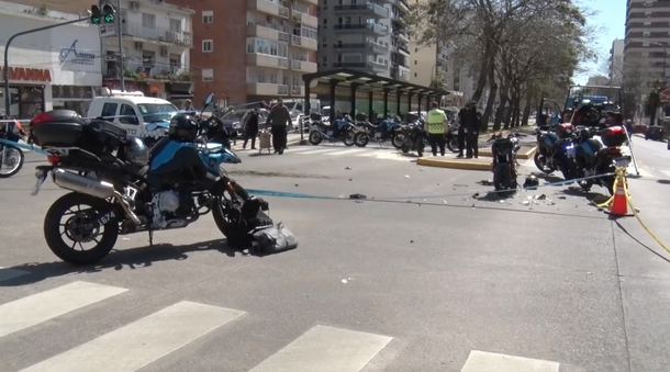 Video: impactante persecución a dos motochorros