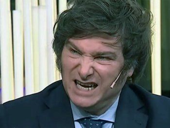 Javier Milei enojado