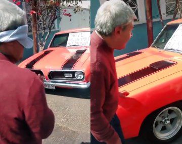 Su papá vendió el auto para pagarle la carrera y él se lo compró de nuevo