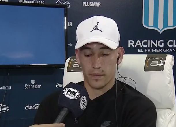 Ricardo Centurión visiblemente enojado