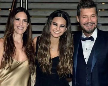 Paula Robles, Juanita y Marcelo Tinelli.