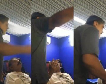 El padre Riquelme irrumpió en una transmisión del partido para apoyar a un jugador