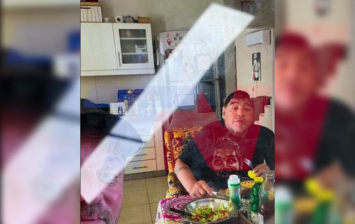 La foto de Maradona que mostró Luque: fue tomada apenas cinco días antes de su muerte