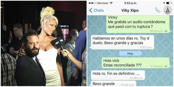 El Whatsapp de Vicky Xipolitakis contra Ottavis después de separarse: Es definitivo
