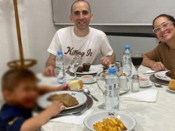 Nahuel Gallo tuvo su primera cena familiar en la Argentina: comió algo que extrañaba con todo su corazón