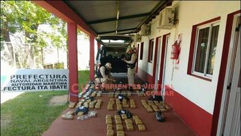 Prefectura incautó más de 150 kilos de marihuana Prefectura incautó más de 150 kilos de marihuana