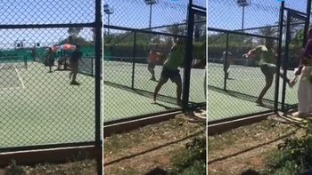 video: tenista furioso corrio a raquetazos al arbitro video: tenista furioso corrio a raquetazos al arbitro