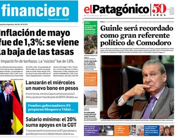 Tapas de diarios del viernes 9 de junio de 2017