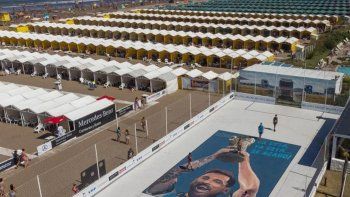 Punta Mogotes con el agua de mar más caliente. Punta Mogotes con el agua de mar más caliente.