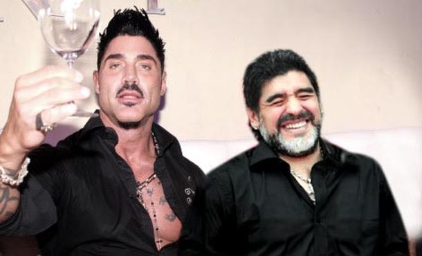Ricardo Fort y Diego Maradona