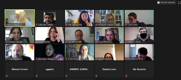 Un concejal de Rosario usó a Esteban Bullrich en Zoom