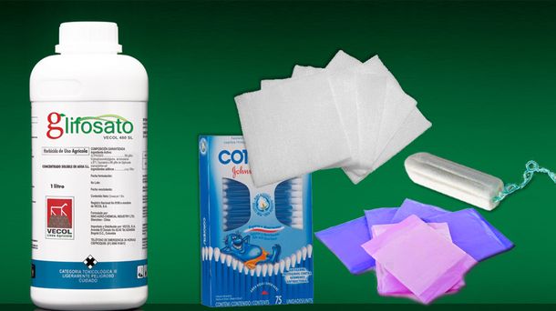 Hallan herbicida tóxico en algodón, gasas, hisopos, toallitas y tampones