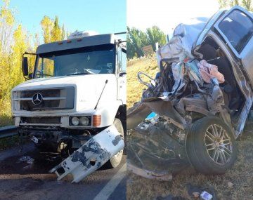 Fatal choque frontal en la Ruta 40: un muerto