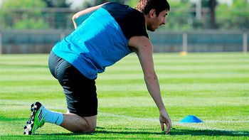 Lionel Messi durante el último entrenamiento Lionel Messi durante el último entrenamiento