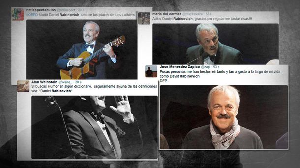 Dolor en las redes sociales por la muerte de Daniel Rabinovich, de Les Luthiers