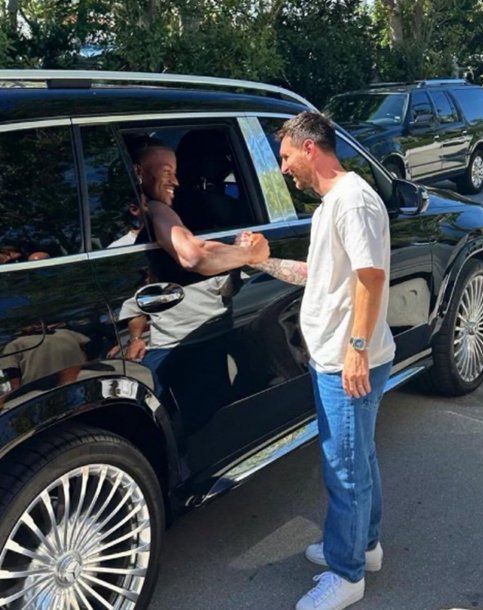 Jimmy Butler se cruzó de casualidad con Lionel Messi en Miami